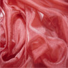 Wine Polyester Crystal Organza