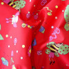 Red Teredo Fun Bugs Polycotton Drill Fabric
