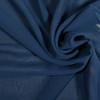 Dark Blue Polyester Georgette Fabric