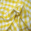 Yellow PVC Table Cloth Cafe Check 1 inch