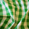 Green PVC Table Cloth Cafe Check 1 inch