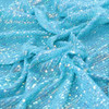 Aqua Hologram All Over Sequin Fabric