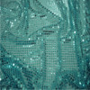Turquoise 6mm Round Sequins Fabric