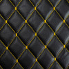Yellow Stitch Baklava Quilted Design