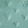 Pale Blue 3D Heart Velour Fabric