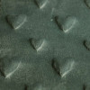 Soft Grey 3D Heart Velour Fabric