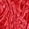 Red Crushed Velvet Plain Dyed Fabric
