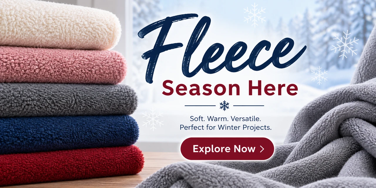 Fleece season is here by fleece fabrics from fabricuk