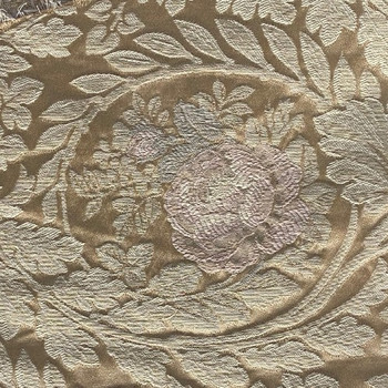 Beige Lansdown Damask Upholstery Fabric