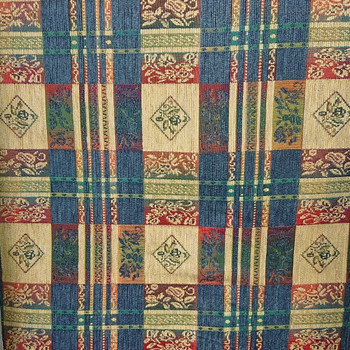 Dark Multi Tartan Tapestry Style Fabric