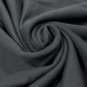 Charcoal Poly cotton fleece fabric
