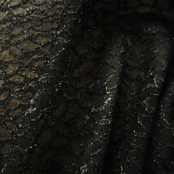 Black Dark Patterned Lace