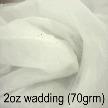 White 2oz Wadding Hollow Fibre Fabric
