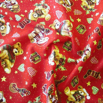 Red Christmas Teddy Bear (P123)