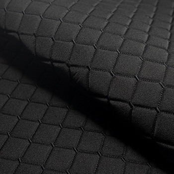 Black Stitch Quilted Jacquard- Car Seating Fabric