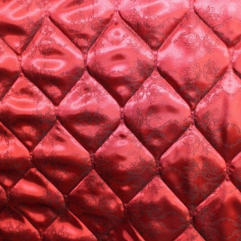 Garnet Filigree Quilted Italian lining fabric - Onion