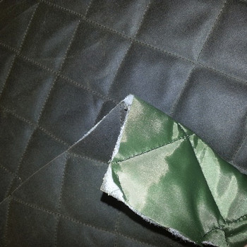 Olive Quilted Antique Waxed Fabric