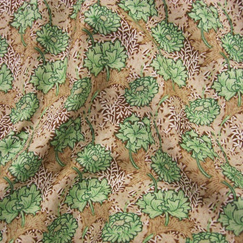 Green Cotton Lawn-Flower Design