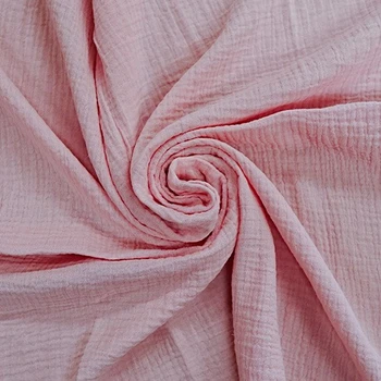 Pink Crushed Cotton Gauze