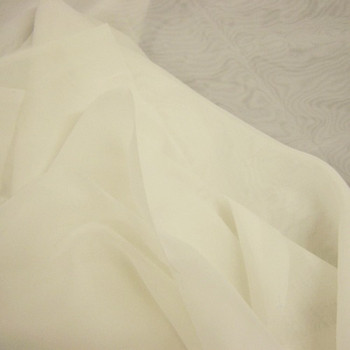 off white Fire Retardant Polyester Voile