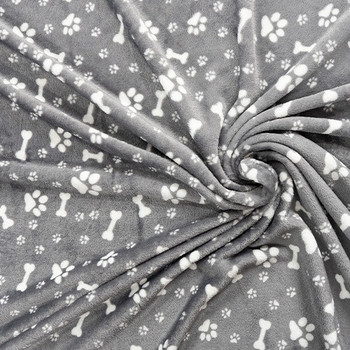 Grey Super Soft Cuddle Fleece Pet Blanket Fabric - Fetch Me