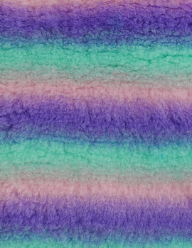 Multicolor Vet Fur Fabric Non Slip Motley Print