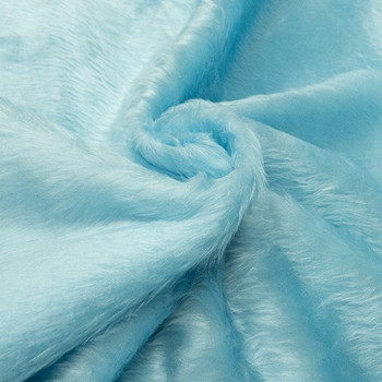 Baby Blue Short Pile Fur Fabric