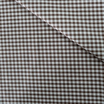 Brown Gingham Check Fabric
