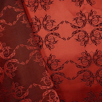 Garnet Filigree Quality Italian Lining Fabric