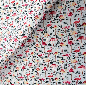 Multi Flamingo Printed Fabric