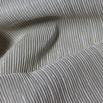 White Pleated Polyester Block Colour (D)