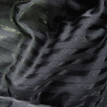 Black Stripe Polyester Jackquard (Clearance)