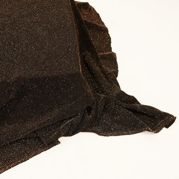 Bronze Nylon Frice Glitter Lurex Fabric