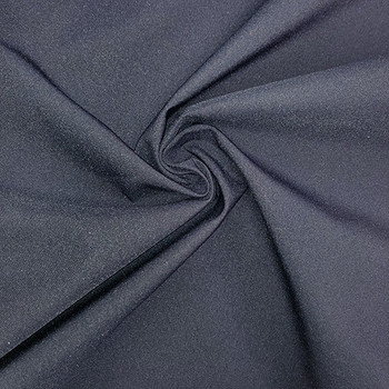 Navy Viscose Silk Linen Fabric