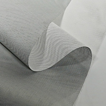 Aluminium White Backing Sun Shade Mesh Wide Width Fabric