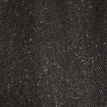 Black Fine Tweed Fabric