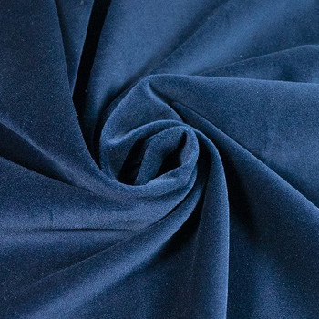 Navy Luxury Velvet Fabric