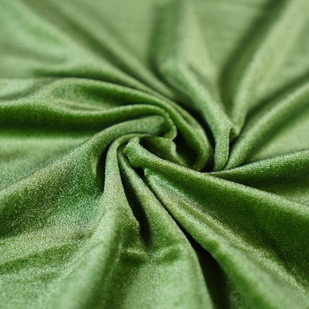 Apple Plain Spandex Velvet Fabric