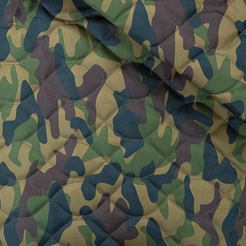 Army Onion Quilted Fabric