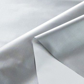 White with Silver Backing Sunlight Reflective & Water-repellent Fabric