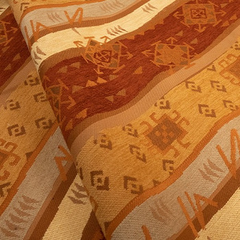 Orange Parrow Upholstery Fabric