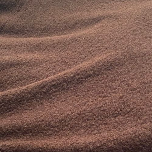 Brown Boucle Fleece Fabric