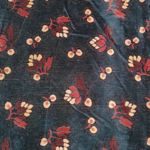 Navy Gresham Floral Upholstery Fabric