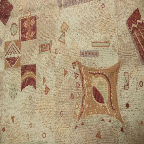 Natural Moroccan Print Upholstery Fabric