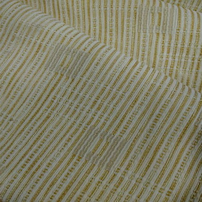 Mustard Stripe and Square Upholstery Fabric