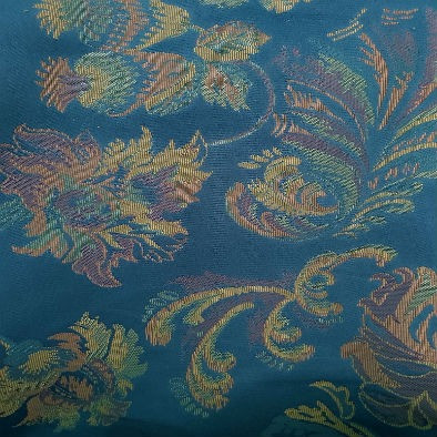 Frensh Navy Navy Floral Soft Feel Upholstery Fabric