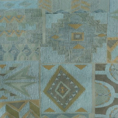 Ice Gold Aztec Reversible Woven Upholstery Fabric