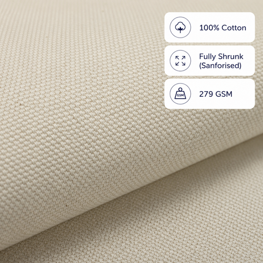 3042 Natural hopsack fabric Naturals Fabric Collection
