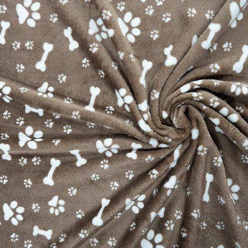 Brown Super Soft Cuddle Fleece Pet Blanket Fabric - Fetch Me