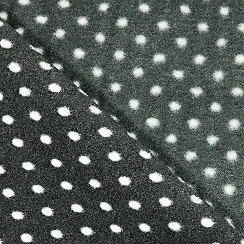White Dot Fleece Fabric